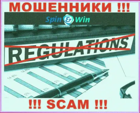 Осторожно, у internet мошенников Spin Win нет регулятора