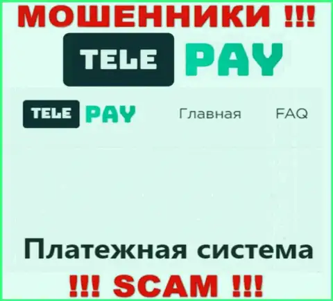 Основная работа Tele Pay - это Платежная система, будьте очень осторожны, прокручивают делишки противозаконно