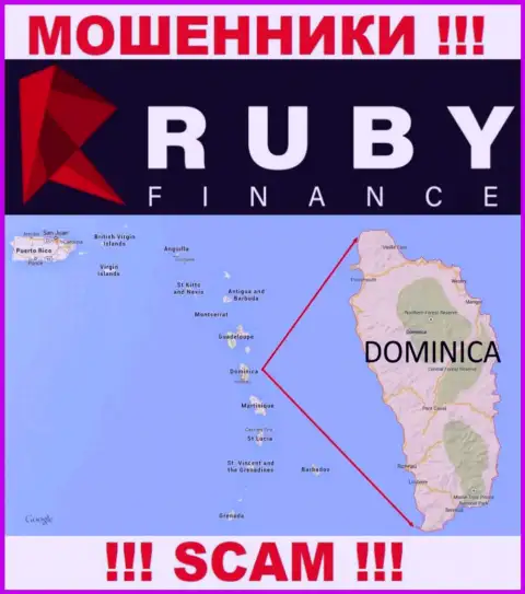 Компания Руби Финанс присваивает денежные средства людей, расположившись в оффшорной зоне - Dominica