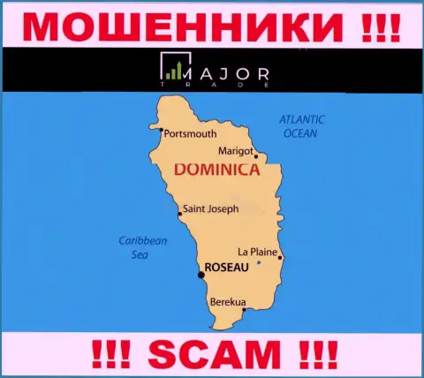 Шулера Мажор Трейд базируются на территории - Commonwealth of Dominica, чтобы скрыться от ответственности - ШУЛЕРА