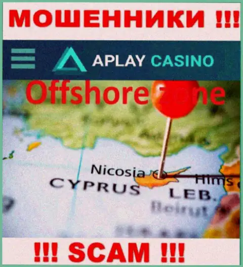Пустив корни в оффшоре, на территории Cyprus, APlayCasino Com спокойно обворовывают своих клиентов