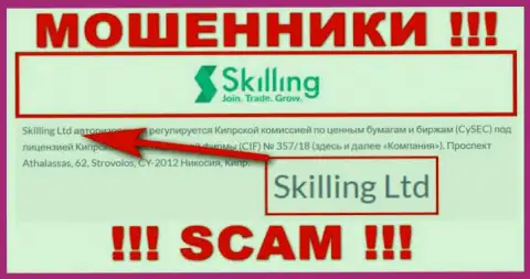Организация Skilling находится под руководством компании Skilling Ltd
