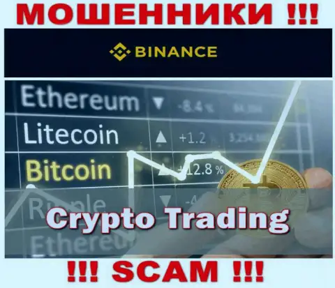 Направление деятельности интернет-мошенников Бинансе это Crypto trading, однако имейте ввиду это надувательство !!!