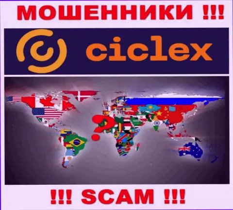 Юрисдикция Ciclex не представлена на сайте конторы - это мошенники !!! Будьте бдительны !!!