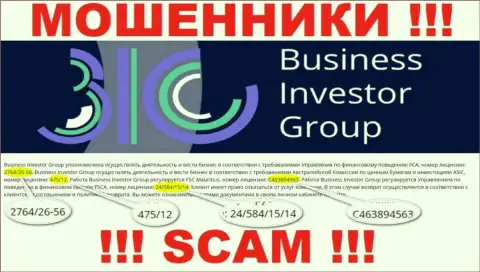Хоть Business Investor Group и разместили лицензию на информационном портале, они в любом случае ЖУЛИКИ !!!