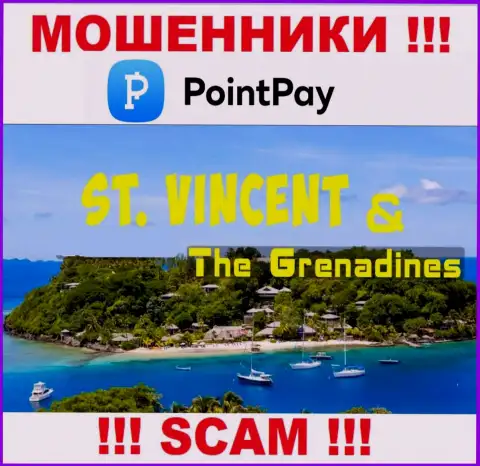 Point Pay сообщили на своем сайте свое место регистрации - на территории Kingstown, St. Vincent and the Grenadines