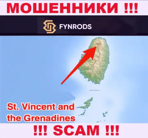 Fynrods Com - это МОШЕННИКИ, которые юридически зарегистрированы на территории - Saint Vincent and the Grenadines