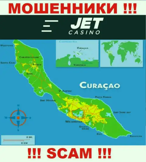 Curaçao - это официальное место регистрации конторы Jet Casino
